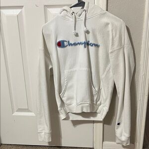 Champion Women’s White Hoodie with Logo